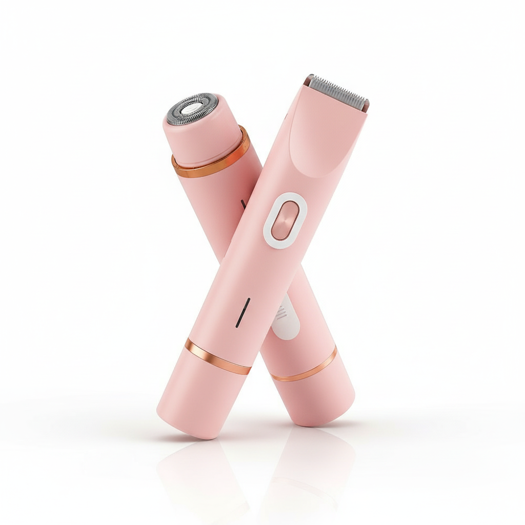 Double Head Shaver Electric Razor Mustache Epilator Leg Bikini Body Hair Trimmer Women Facial Epilator Hair Remover